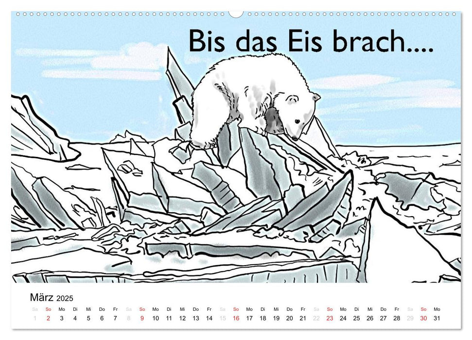 Rettet die Eisbären (CALVENDO Premium Wandkalender 2025)