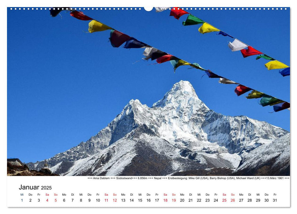 Solo Khumbu (CALVENDO Premium Wandkalender 2025)