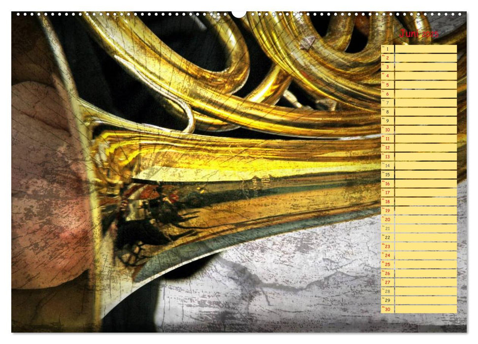 Klangbilder Instrumental-KUNST (CALVENDO Premium Wandkalender 2025)