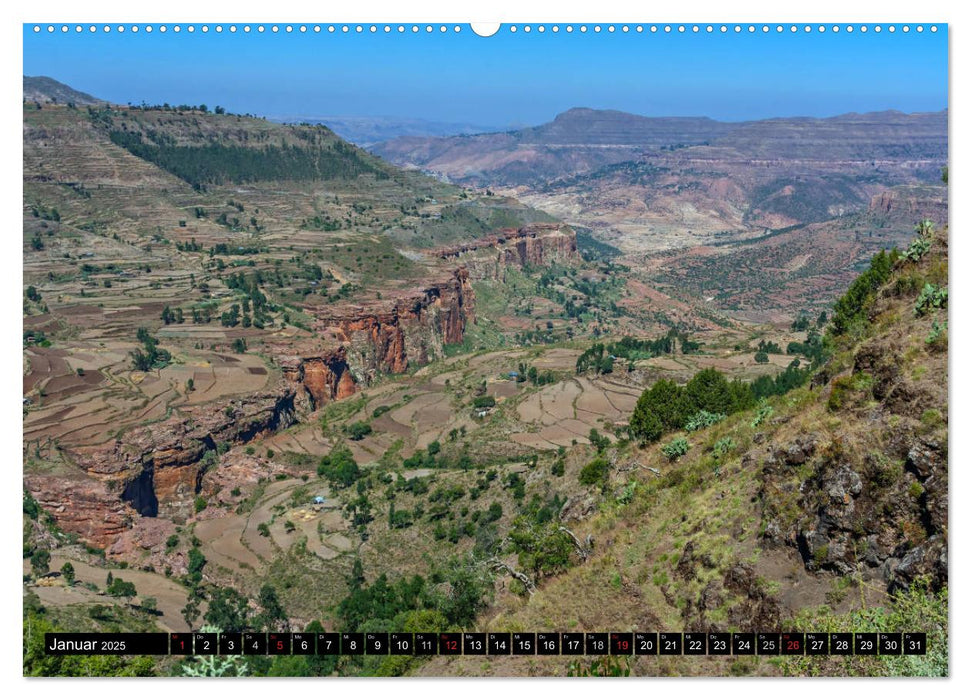 Äthiopien - Auf dem Dach Afrikas (CALVENDO Premium Wandkalender 2025)