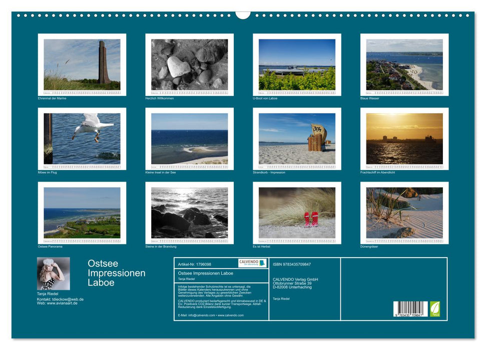 Ostsee Impressionen Laboe (CALVENDO Wandkalender 2025)