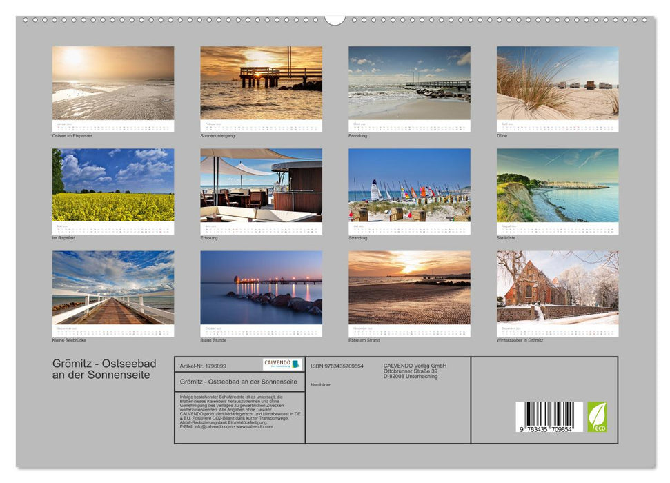 Grömitz - Ostseebad an der Sonnenseite (CALVENDO Premium Wandkalender 2025)