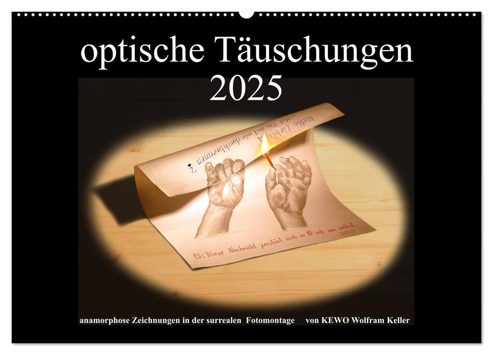 optische Täuschungen 2025 (CALVENDO Wandkalender 2025)