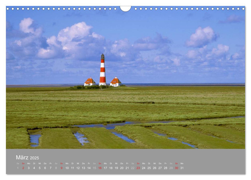 Blick auf die Nord-und Ostsee (CALVENDO Wandkalender 2025)