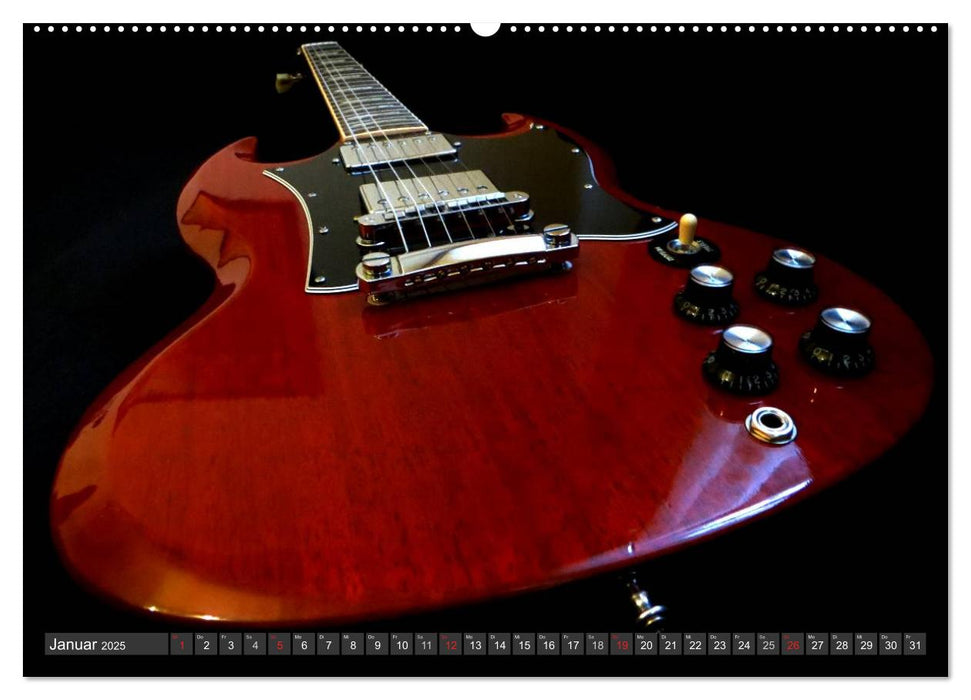 Gitarren Snapshots (CALVENDO Premium Wandkalender 2025)