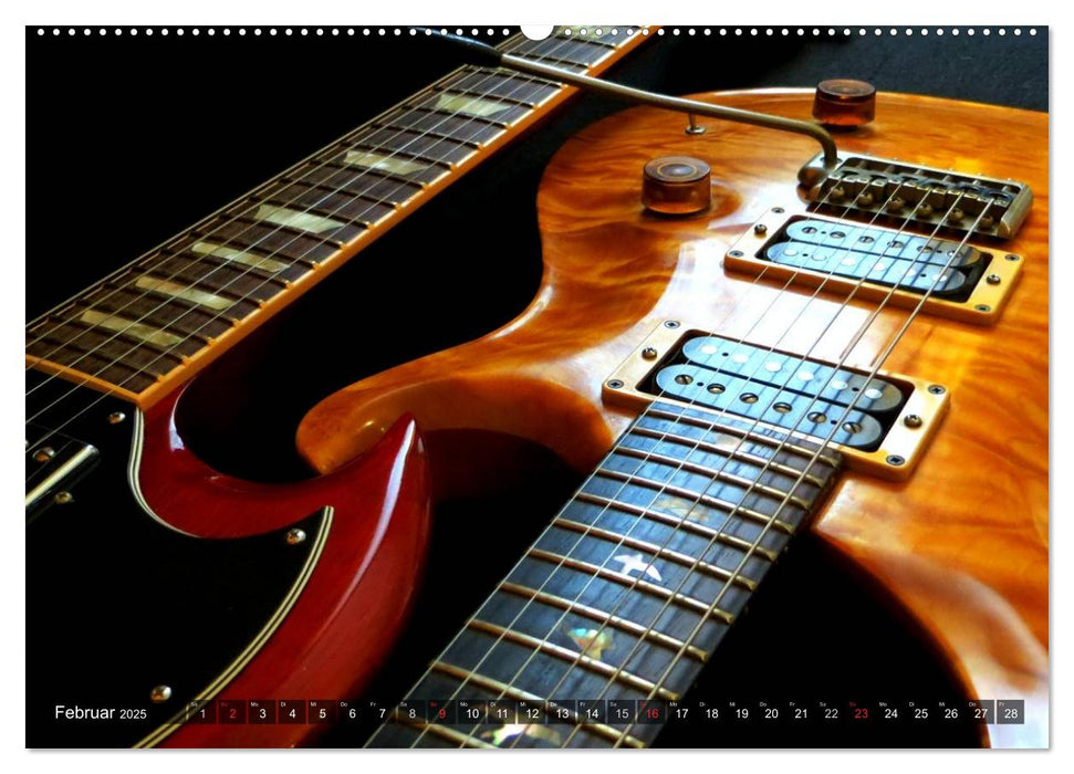 Gitarren Snapshots (CALVENDO Premium Wandkalender 2025)