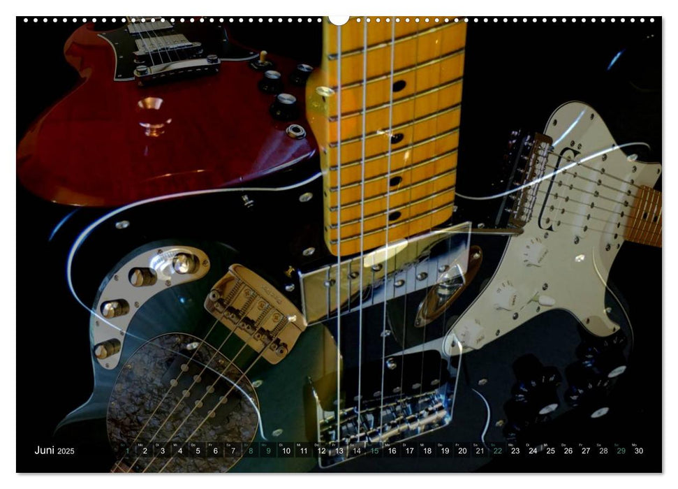 Gitarren Snapshots (CALVENDO Premium Wandkalender 2025)