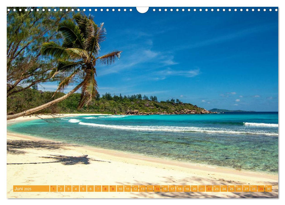 Seychellen - Die schönsten Strände (CALVENDO Wandkalender 2025)