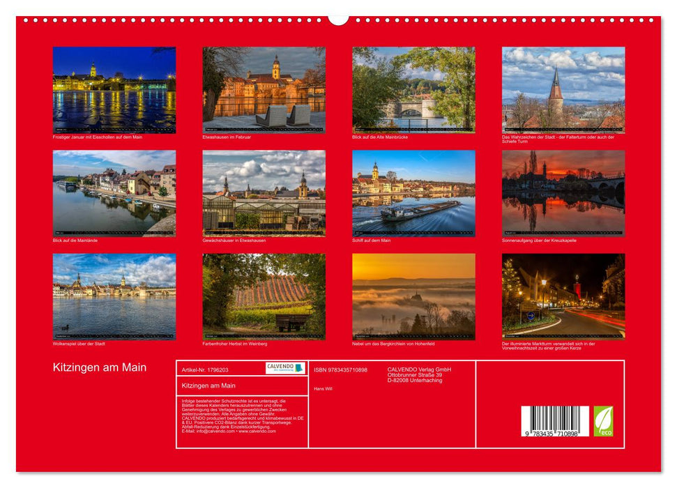 Kitzingen am Main (CALVENDO Premium Wandkalender 2025)