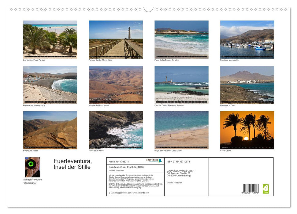 Fuerteventura, Insel der Stille (CALVENDO Wandkalender 2025)