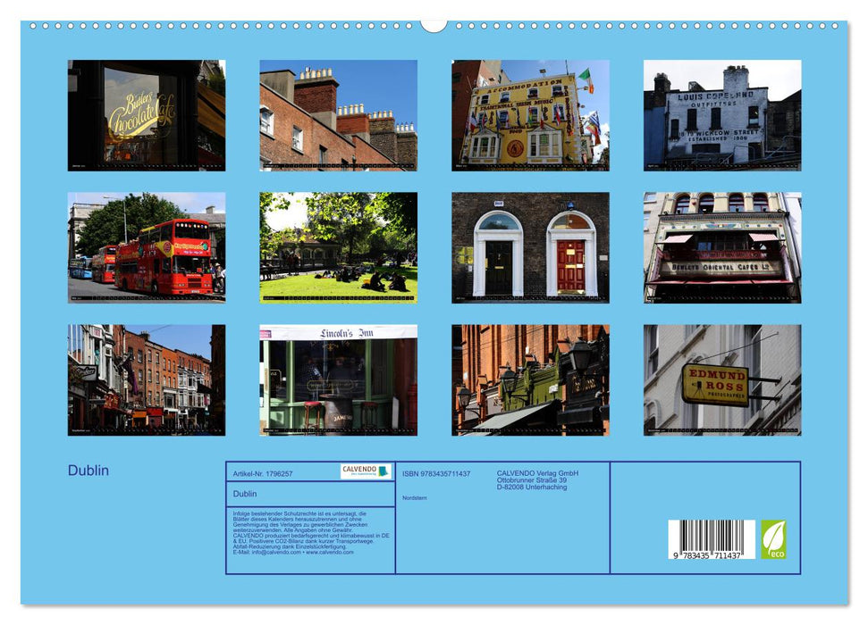 Dublin (CALVENDO Premium Wandkalender 2025)