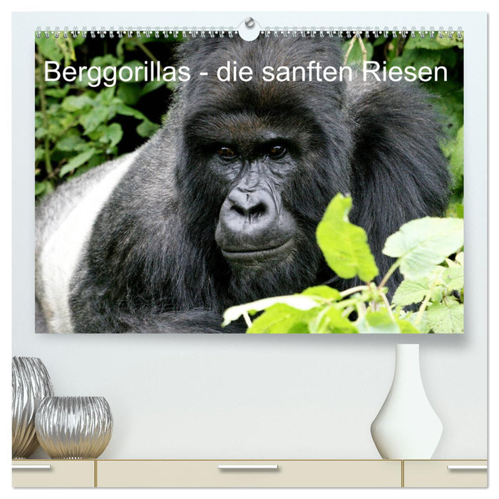 Berggorillas - die sanften Riesen (CALVENDO Premium Wandkalender 2025)