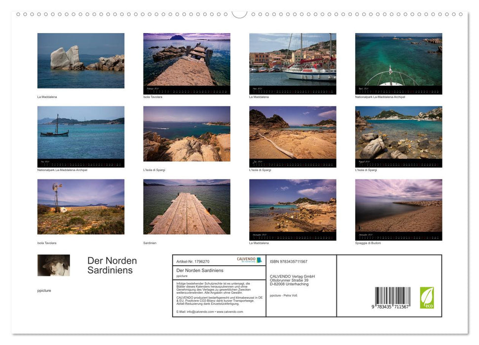 Der Norden Sardiniens (CALVENDO Premium Wandkalender 2025)