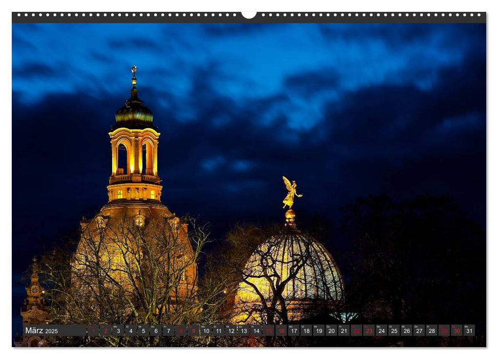 Dresden - Die Frauenkirche (CALVENDO Premium Wandkalender 2025)