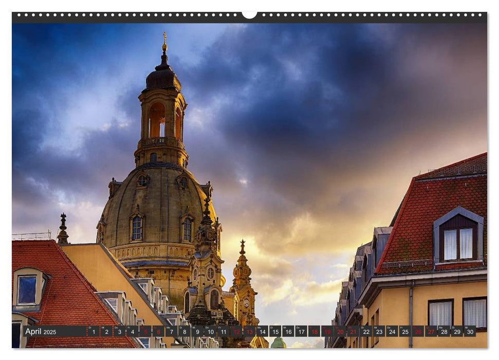 Dresden - Die Frauenkirche (CALVENDO Premium Wandkalender 2025)