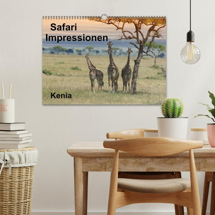 Safari Impressionen / Kenia (CALVENDO Wandkalender 2025)
