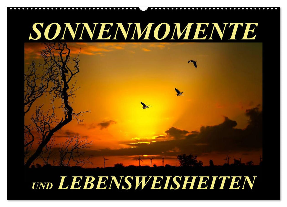 Sonnenmomente und Lebensweisheiten (CALVENDO Wandkalender 2025)