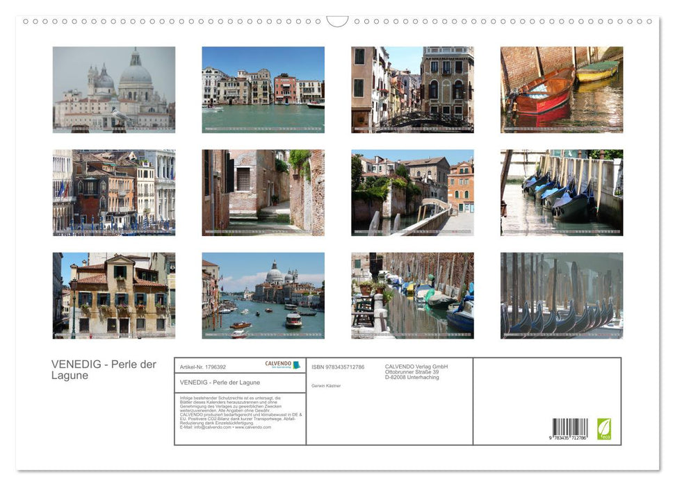 VENEDIG - Perle der Lagune (CALVENDO Wandkalender 2025)