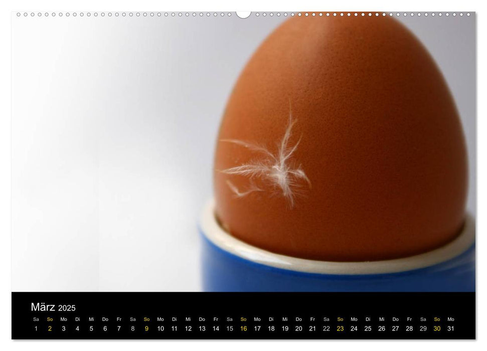 ei.ei.ei – Fotografische Gedanken zum Ei (CALVENDO Wandkalender 2025)