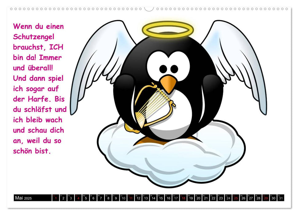 Pinguin-Elfe (CALVENDO Premium Wandkalender 2025)