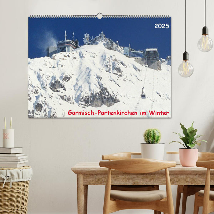 Garmisch-Partenkirchen im Winter (CALVENDO Wandkalender 2025)