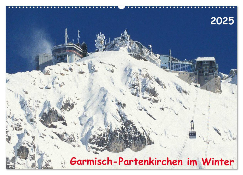Garmisch-Partenkirchen im Winter (CALVENDO Wandkalender 2025)
