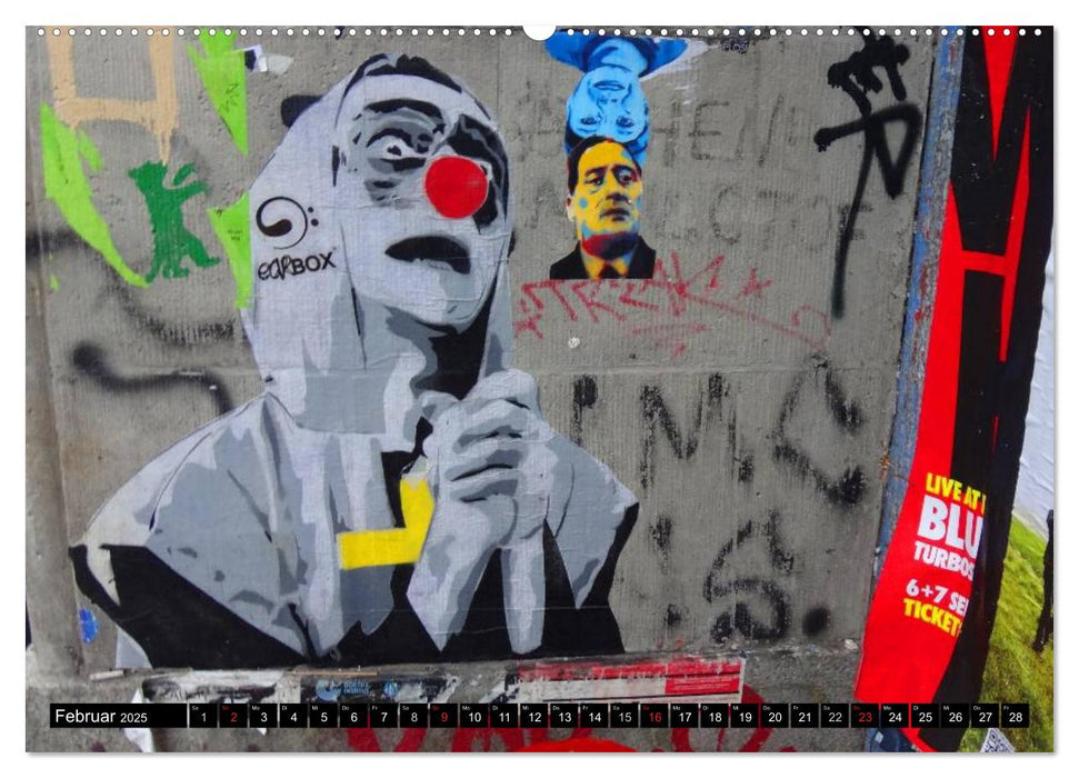 Graffitis • Straßenkunst (CALVENDO Premium Wandkalender 2025)