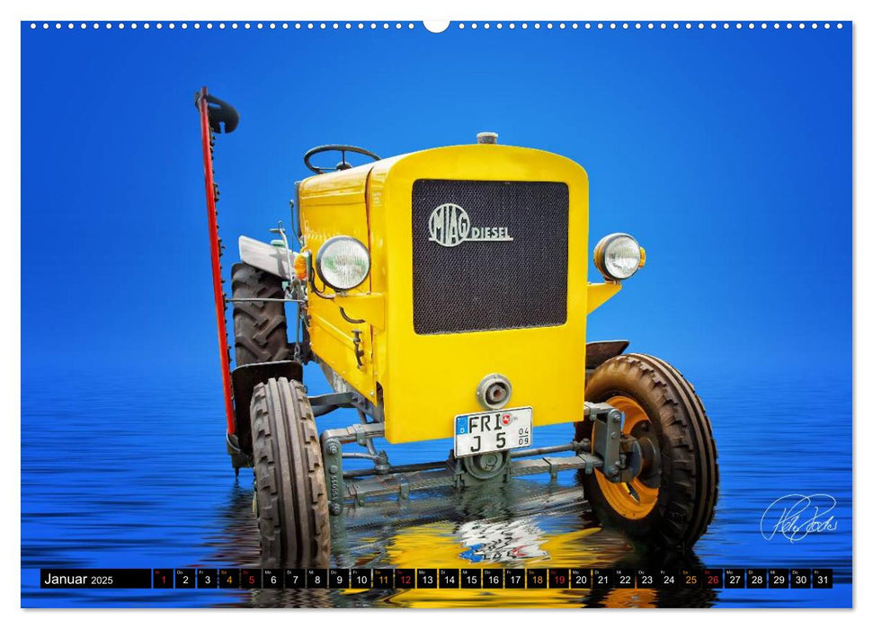 Trecker - Oldtimer (CALVENDO Premium Wandkalender 2025)