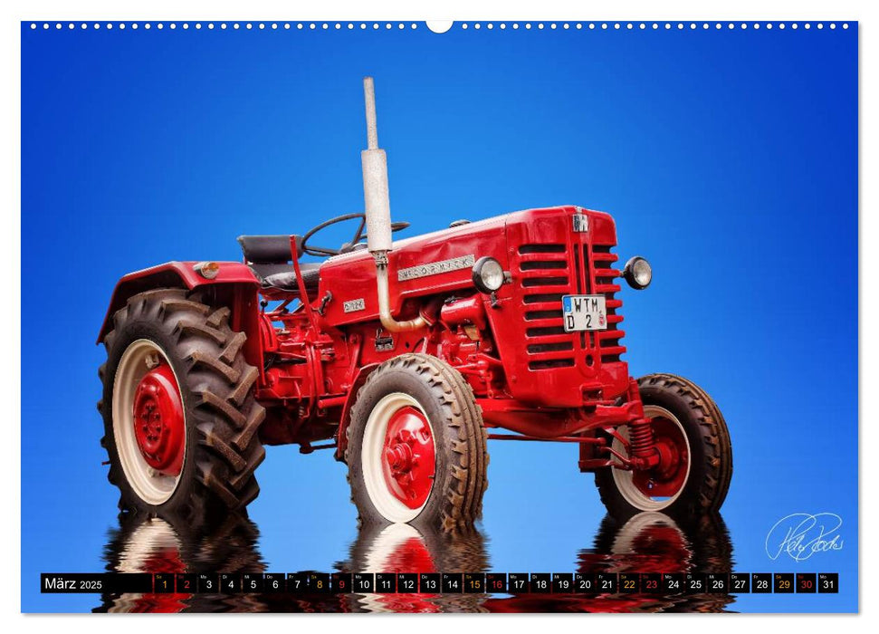 Trecker - Oldtimer (CALVENDO Premium Wandkalender 2025)