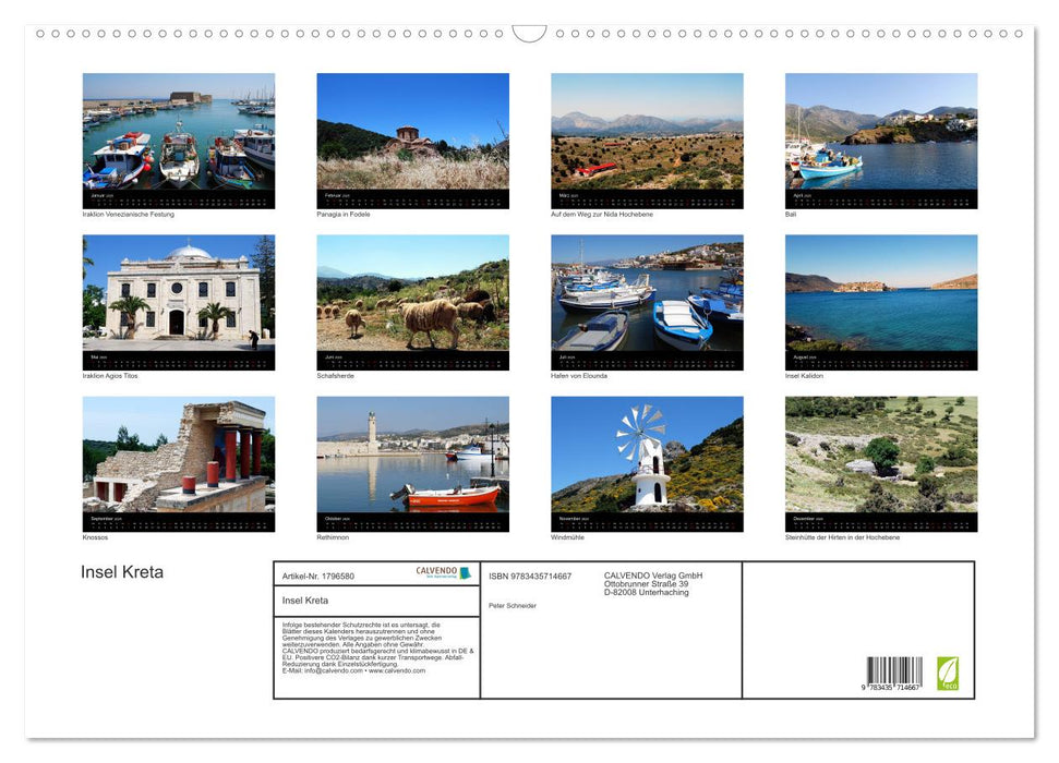 Insel Kreta (CALVENDO Wandkalender 2025)