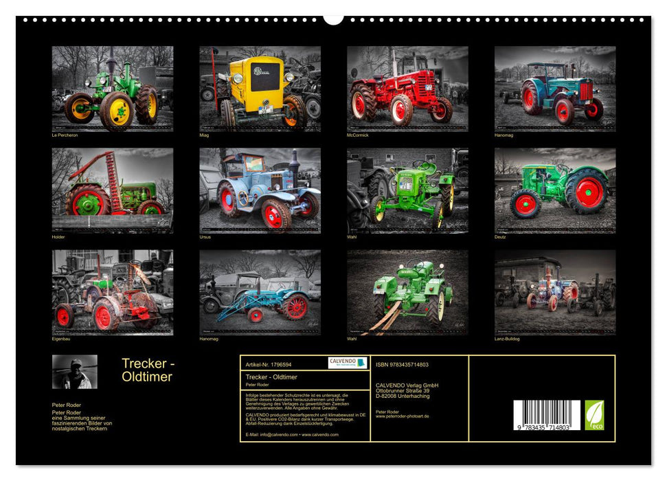 Trecker - Oldtimer (CALVENDO Premium Wandkalender 2025)