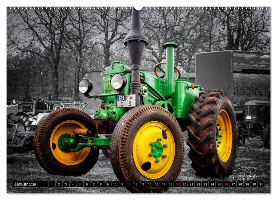 Trecker - Oldtimer (CALVENDO Premium Wandkalender 2025)