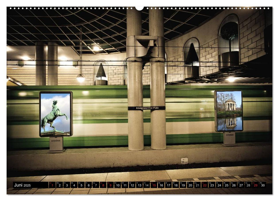 U-Bahn-Stationen Hannover (CALVENDO Premium Wandkalender 2025)