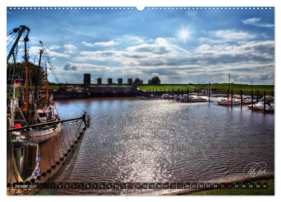 Friesland - Nordseebad Dangast / CH-Version (CALVENDO Premium Wandkalender 2025)