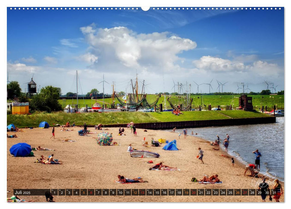 Friesland - Nordseebad Dangast / CH-Version (CALVENDO Premium Wandkalender 2025)