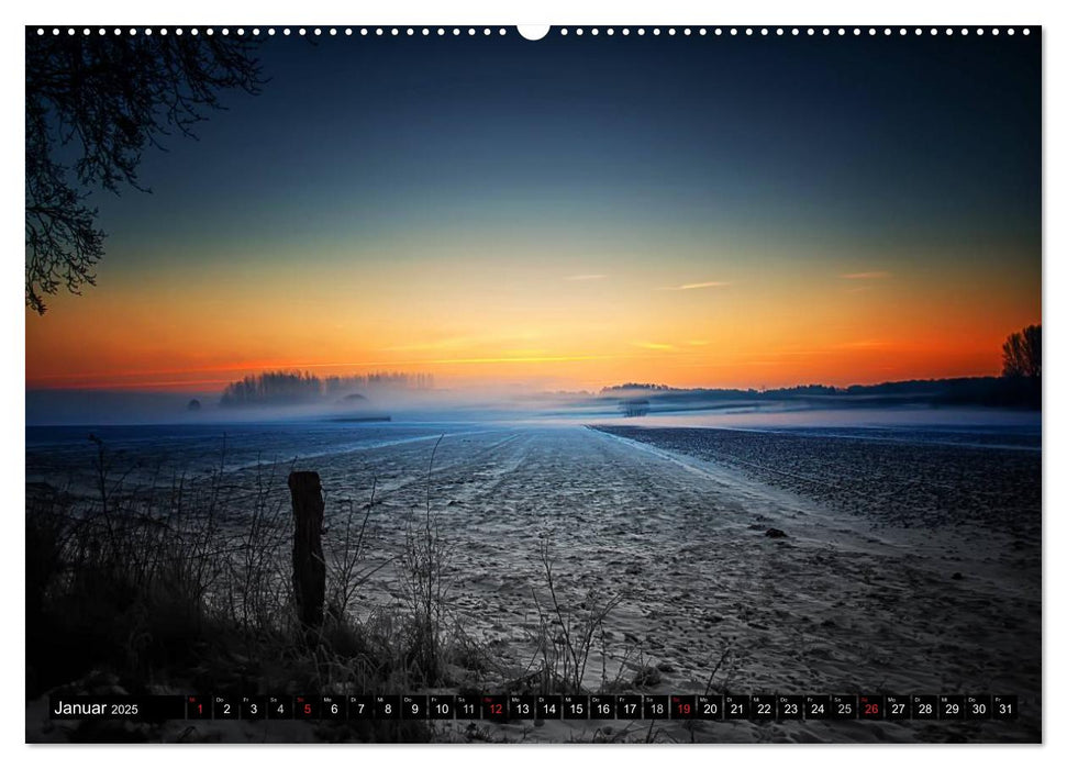 Friesland - verzauberte Landschaft an der Nordsee / CH-Version (CALVENDO Premium Wandkalender 2025)