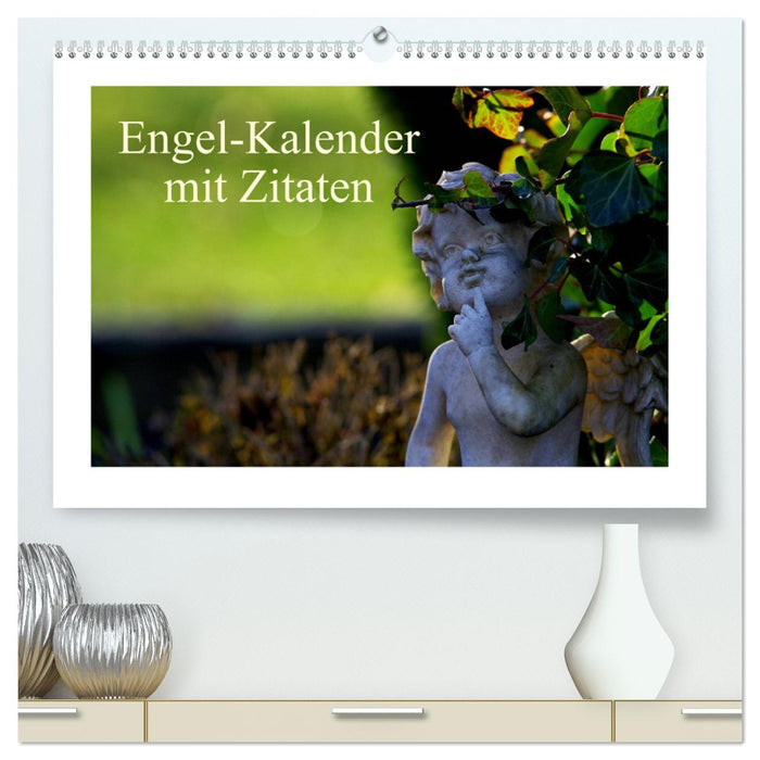 Engel-Kalender mit Zitaten (CALVENDO Premium Wandkalender 2025)