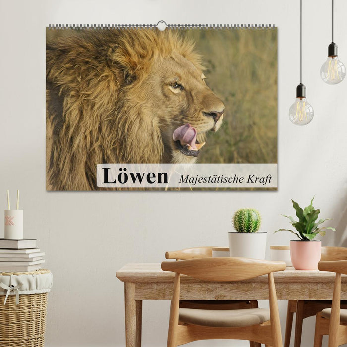 Löwen. Majestätische Kraft (CALVENDO Wandkalender 2025)