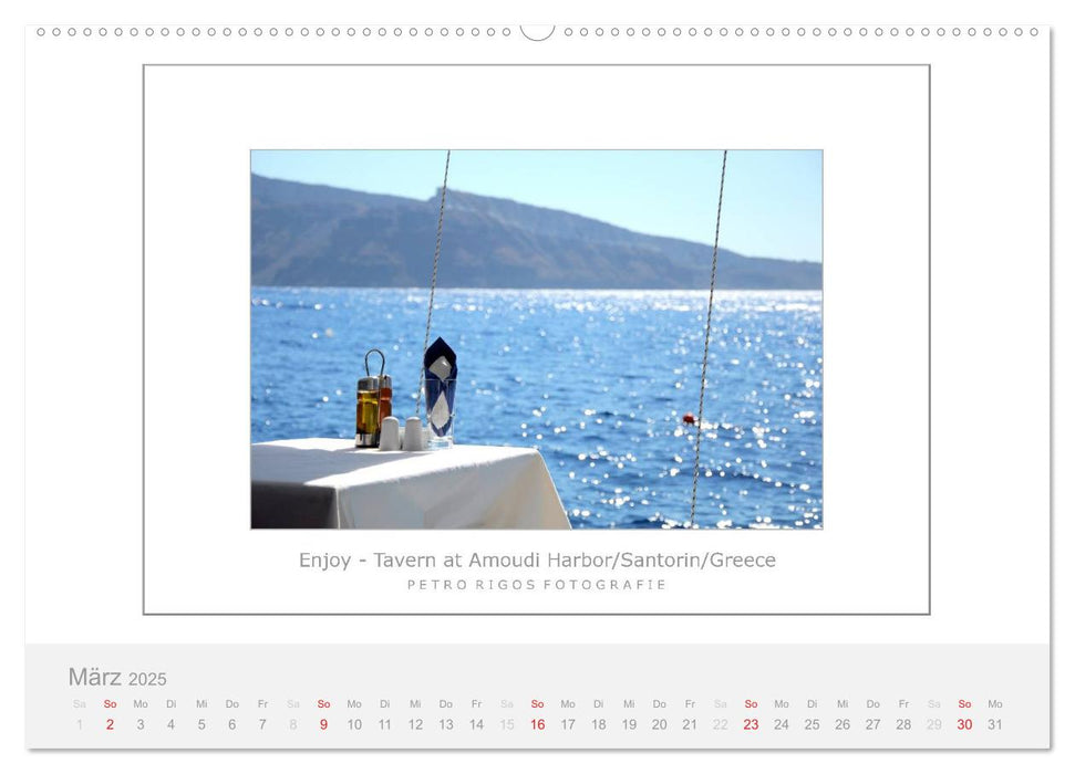 Santorin 2025 (CALVENDO Premium Wandkalender 2025)