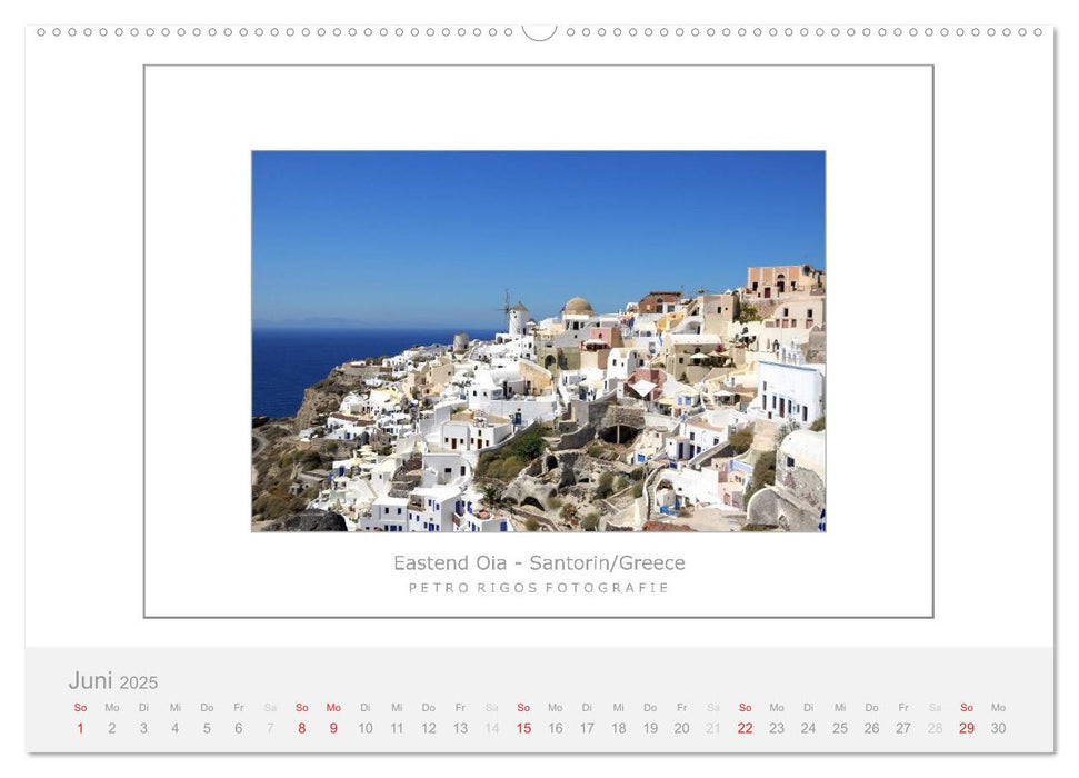 Santorin 2025 (CALVENDO Premium Wandkalender 2025)