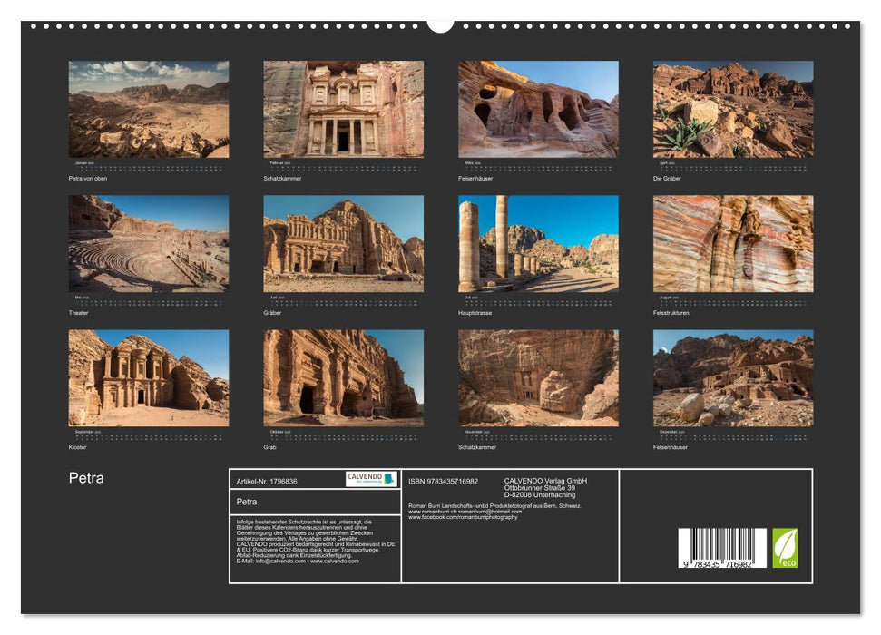 Petra (CALVENDO Premium Wandkalender 2025)