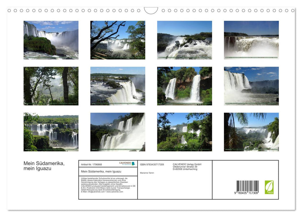 Mein Südamerika, mein Iguazu (CALVENDO Wandkalender 2025)