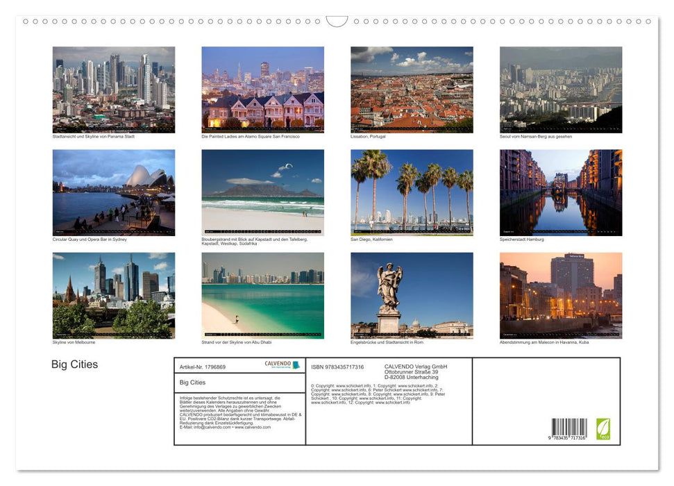 Big Cities (CALVENDO Wandkalender 2025)