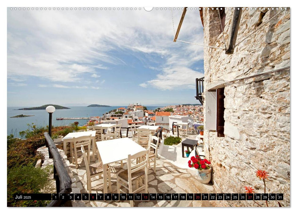 Skiathos + Skopelos (CALVENDO Premium Wandkalender 2025)