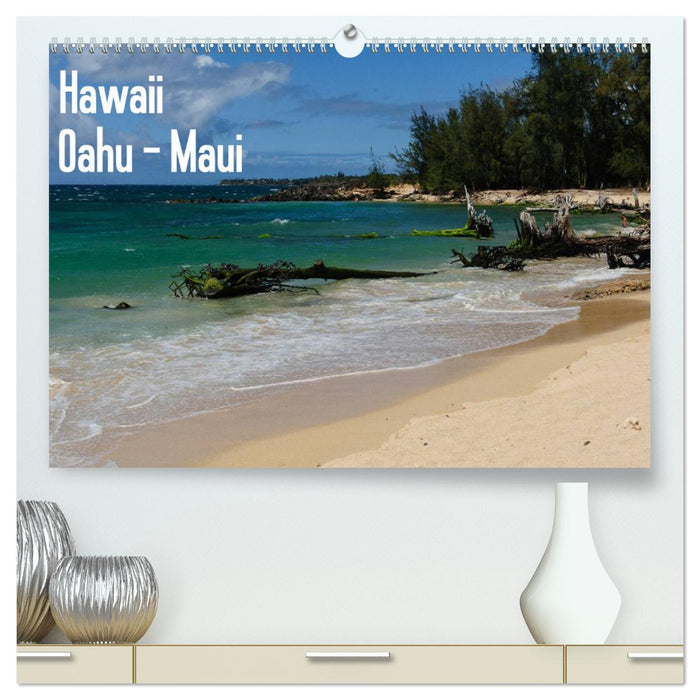 Hawaii - Oahu - Maui (CALVENDO Premium Wandkalender 2025)