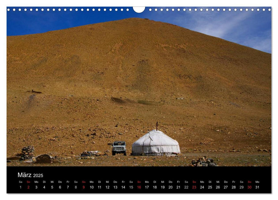 Einsame Mongolei (CALVENDO Wandkalender 2025)