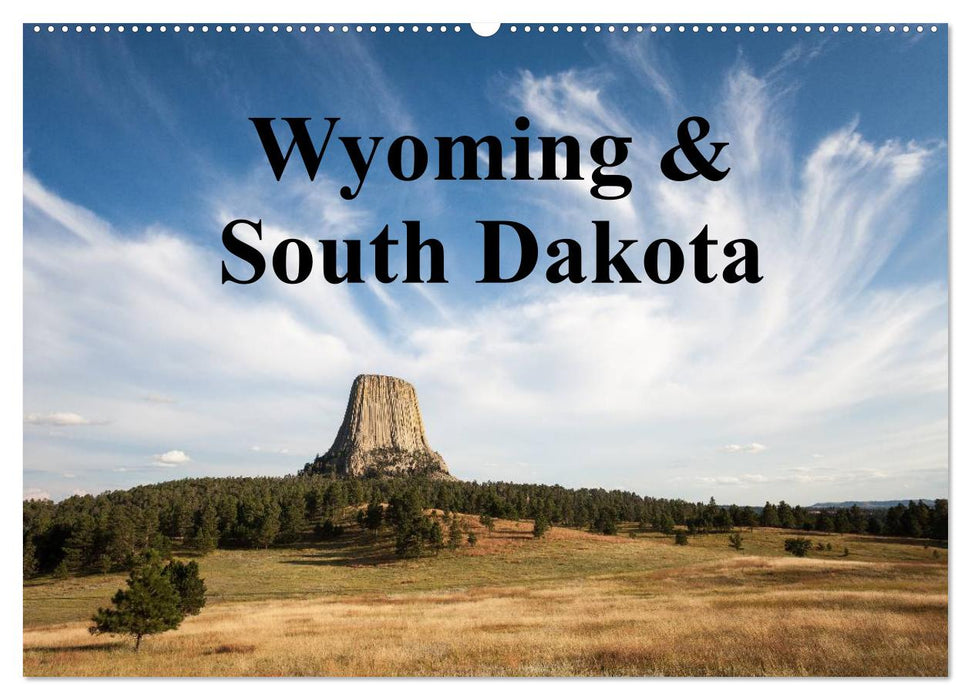 Wyoming & South Dakota (CALVENDO Wandkalender 2025)