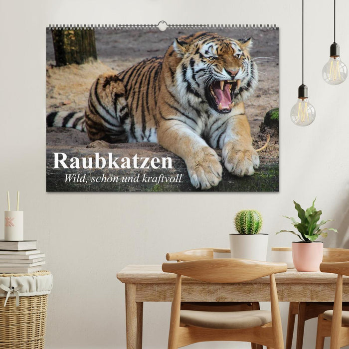 Raubkatzen. Wild, schön und kraftvoll (CALVENDO Wandkalender 2025)