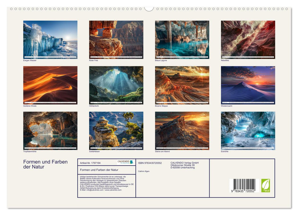 Formen und Farben der Natur (CALVENDO Premium Wandkalender 2025)