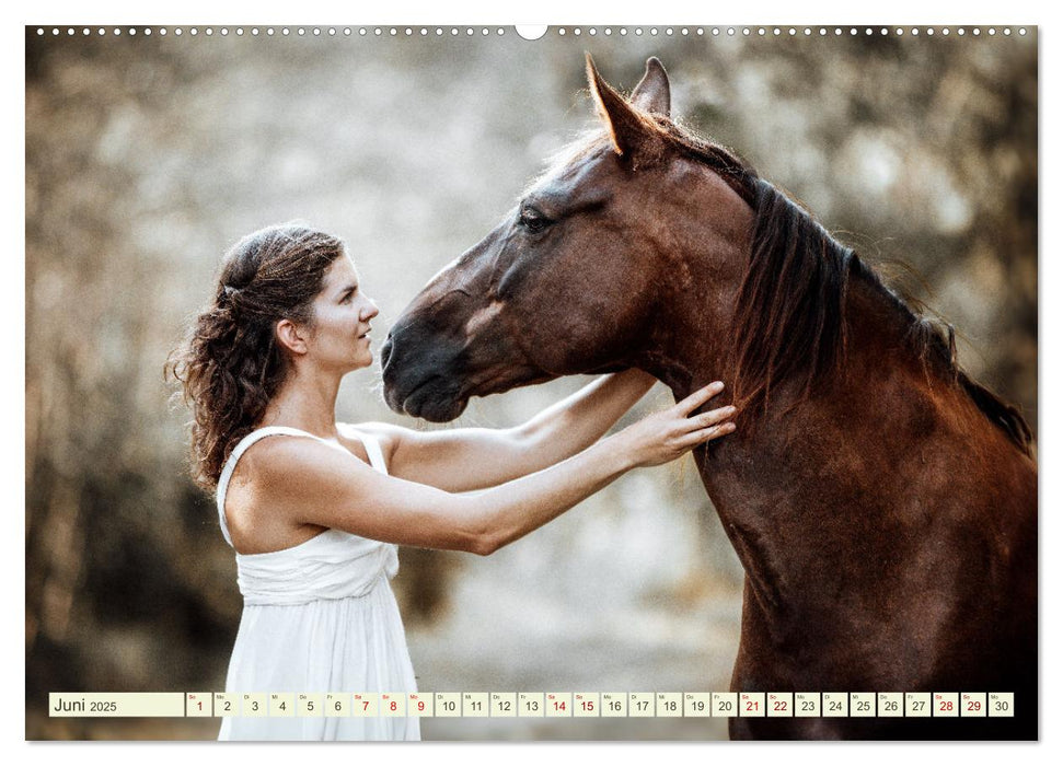 Seelenglück Kalender - Pferde - Charakter, Stärke, Weisheit (CALVENDO Wandkalender 2025)